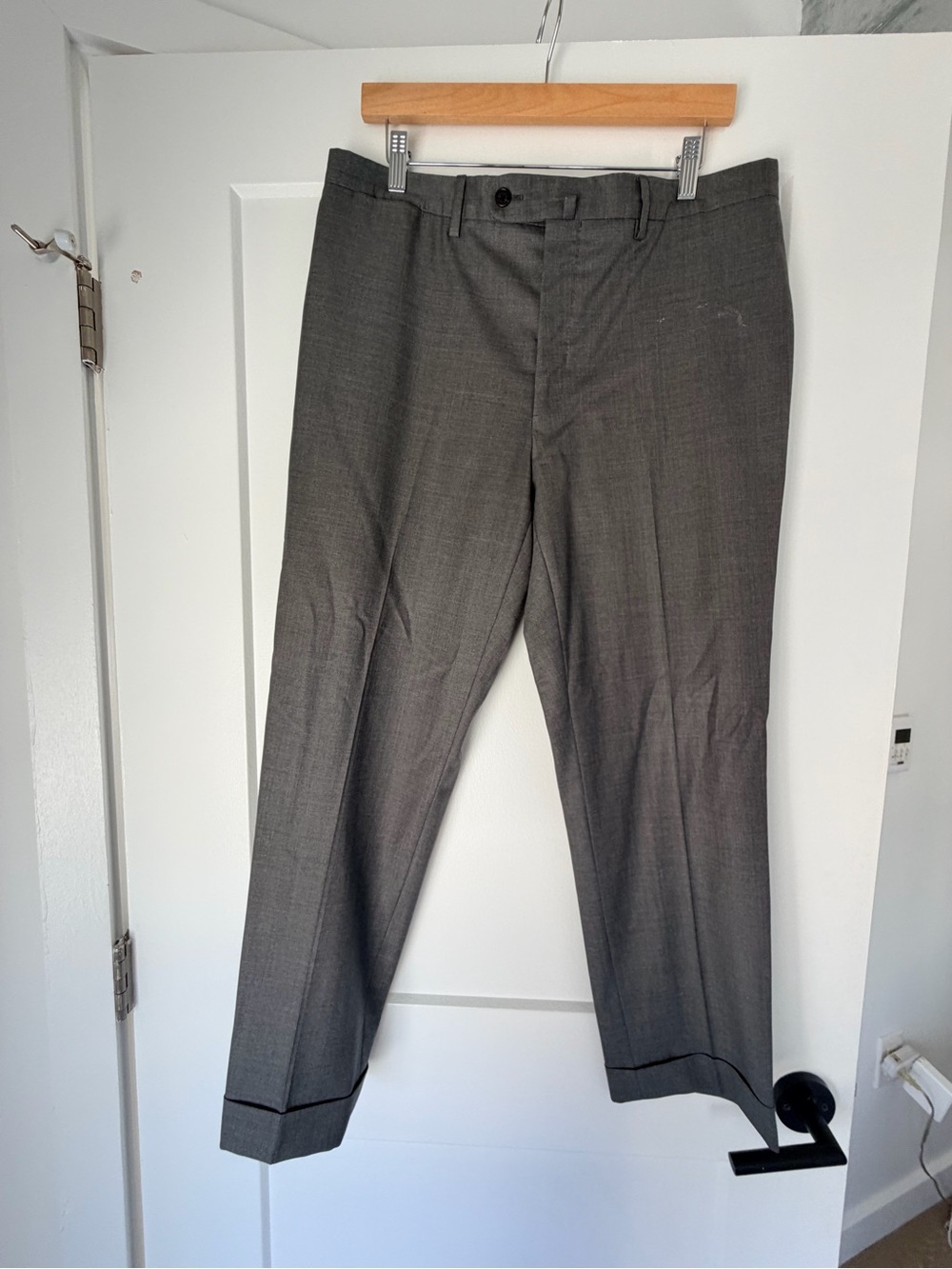 Sid Mashburn Men's Gray Dress Pants - Tailored Flat Front
